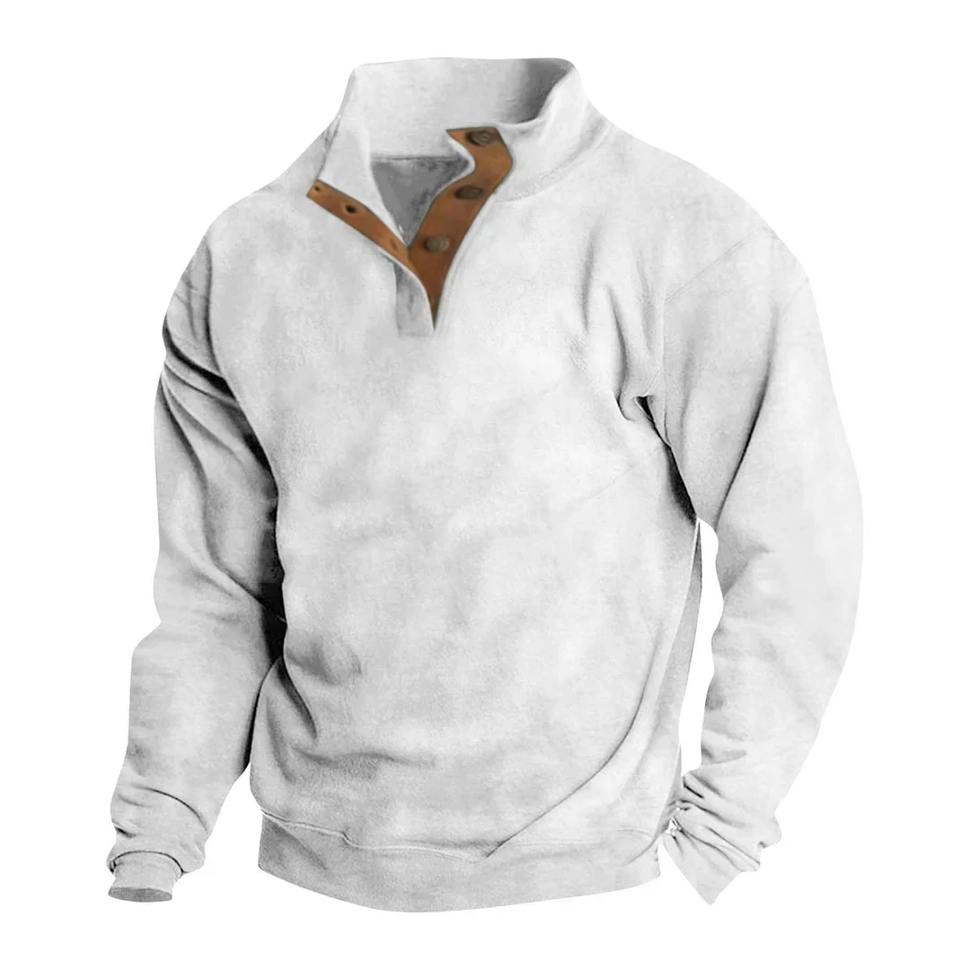 Simplicity Collection Stand Collar Men's Sweatshirt