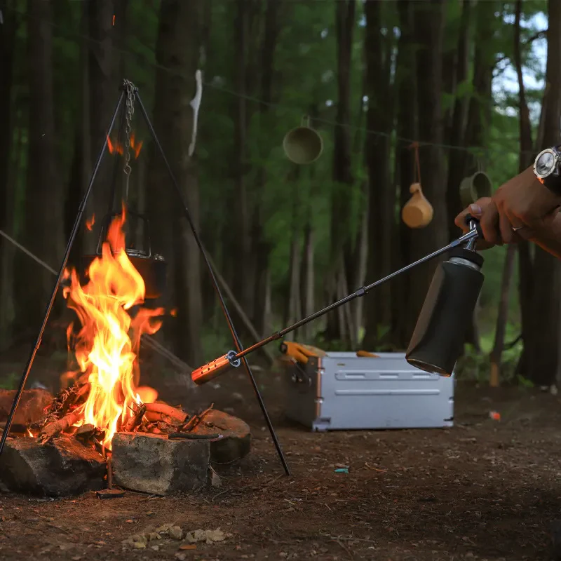 Weed Killer Butane Gas Torch Grass Shrub Garden Fire Burner Extendible Handle for Grass Removing